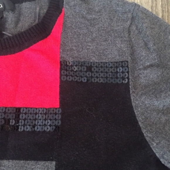 Style & Co Geometric color Block 3/4 sleeve sweate - Picture 3 of 4